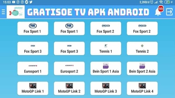 gratisoe tv apk di android
