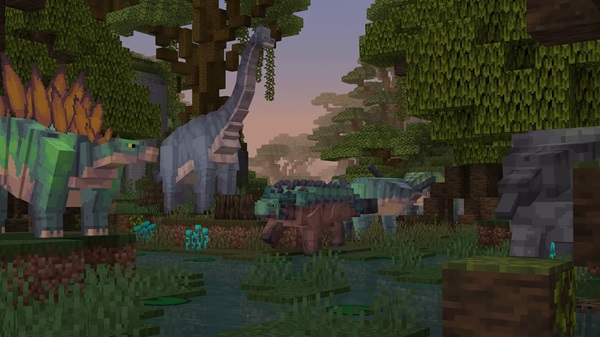 Dinosaurs Addon mcpe