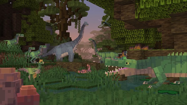 Dinosaurs Addon minecraft pe