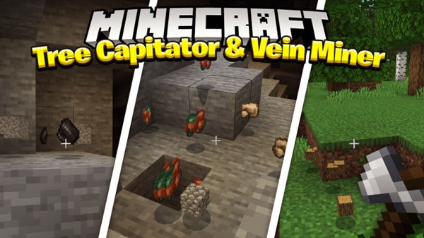 Vein Miner Addon minecraft pe