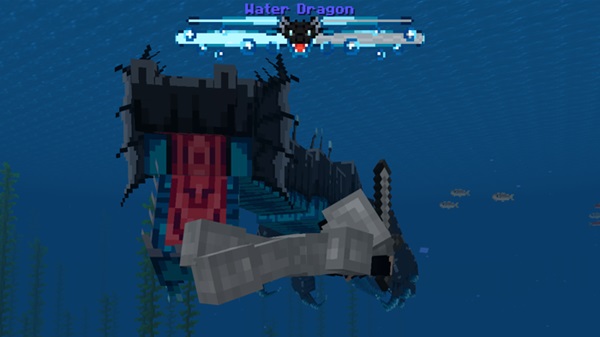 Water Dragon Boss Addon mcpe