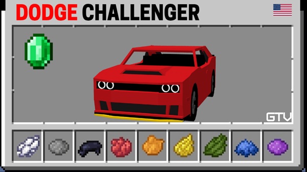 Dodge Car’s Addon mcpe