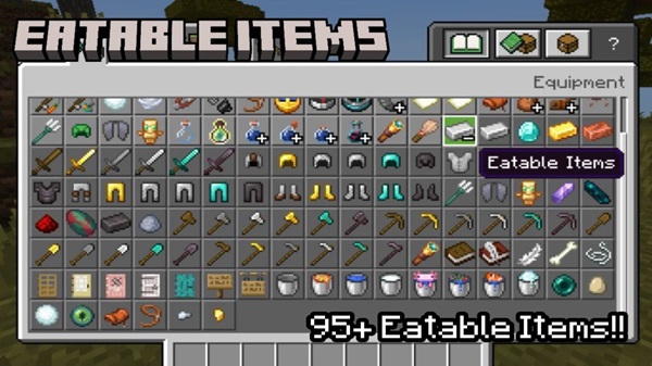 Eatable Items Addon mcpe unduh