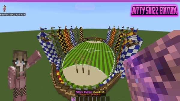 Instant Build Quidditch Addon mcpe