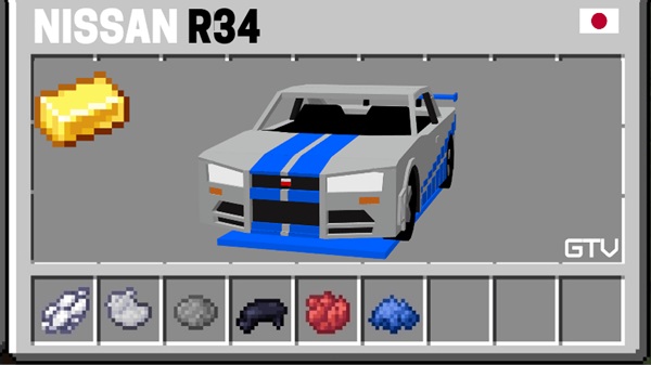 Nissan Cars Addon mcpe unduh