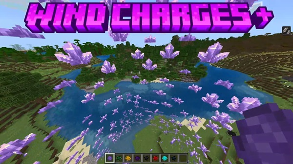 Wind Charges Plus Addon mcpe