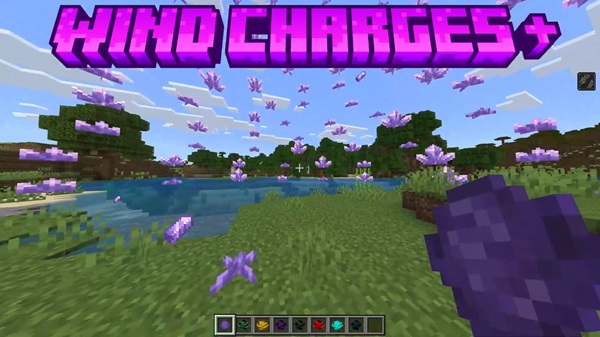 Wind Charges Plus Addon minecraft pe