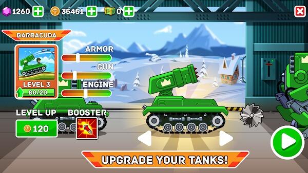 hills of steel mod apk